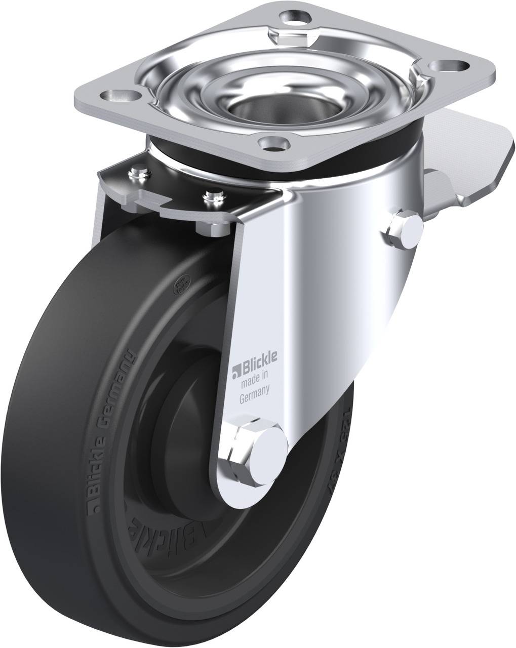 Blickle 283952 LK-POEV 125KA-1-ST Kółko skrętne z hamulcem Średnica koła: 125 mm Maksymalne obciążenie: 250 kg 1 szt. - obrazek 1