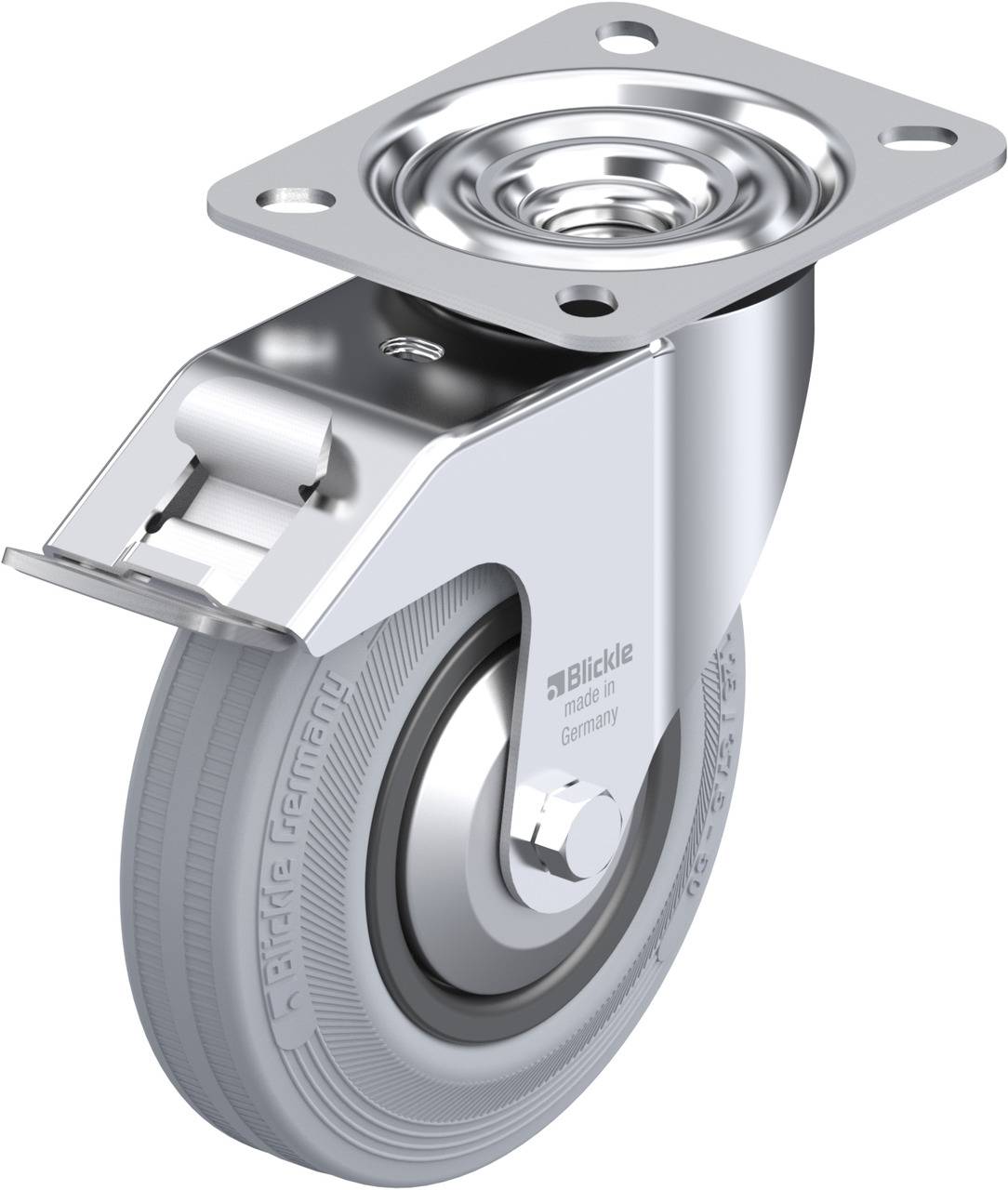Blickle 441550 LE-VPP 125R-FI-SG-FA Kółko skrętne z hamulcem Średnica koła: 125 mm Maksymalne obciążenie: 100 kg 1 szt. - obrazek 1