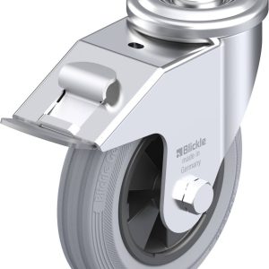 Blickle 654491 LER-VPP 150G-FI-SG Kółko skrętne z hamulcem Średnica koła: 150 mm Maksymalne obciążenie: 135 kg 1 szt. Blickle 654491 LER-VPP 150G-FI-SG Kółko skrętne z hamulcem Średnica koła: 150 mm Maksymalne obciążenie: 135 kg 1 szt.