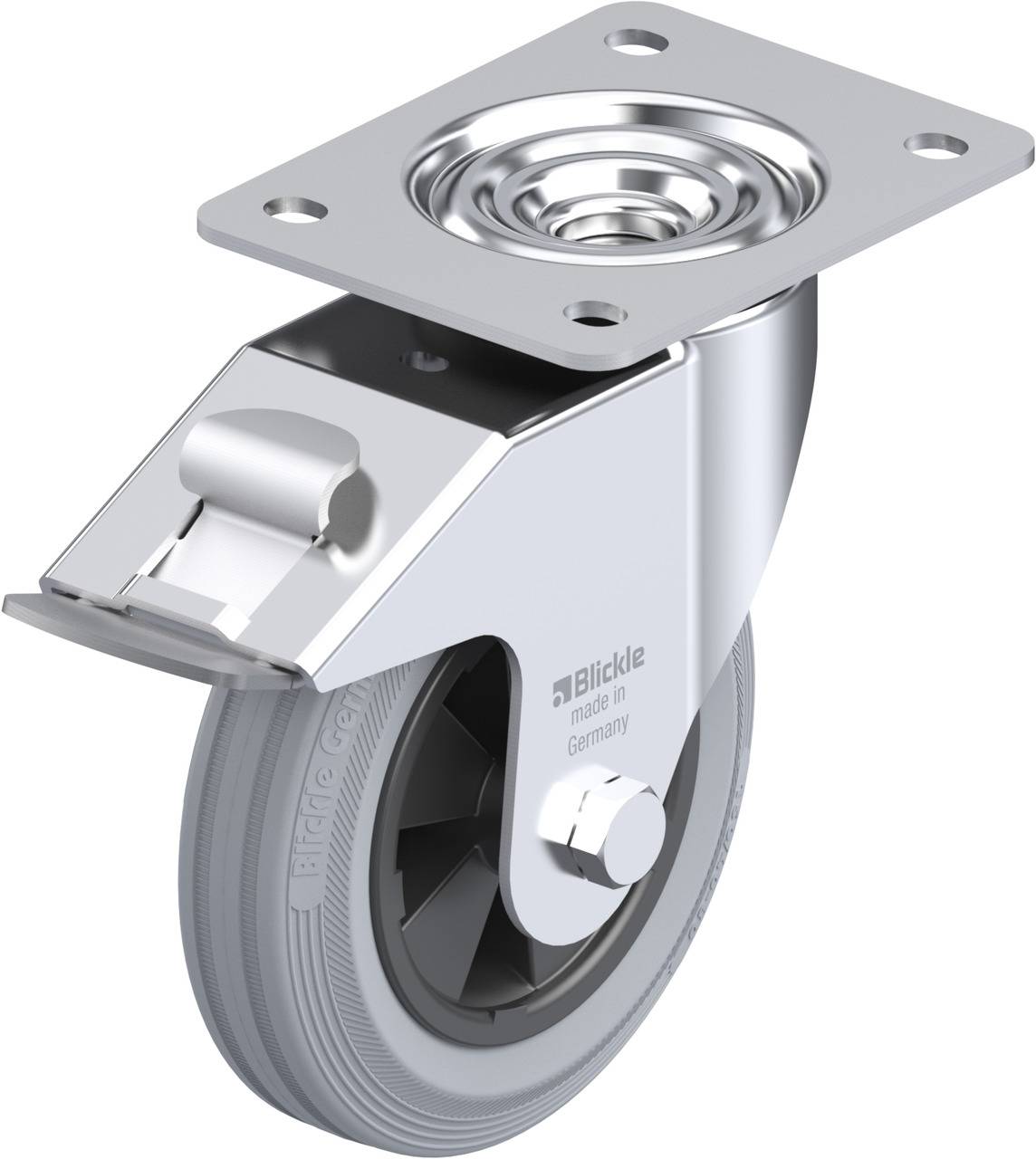 Blickle 660738 LE-VPP 150G-FI-SG Kółko skrętne z hamulcem Średnica koła: 150 mm Maksymalne obciążenie: 135 kg 1 szt. - obrazek 1