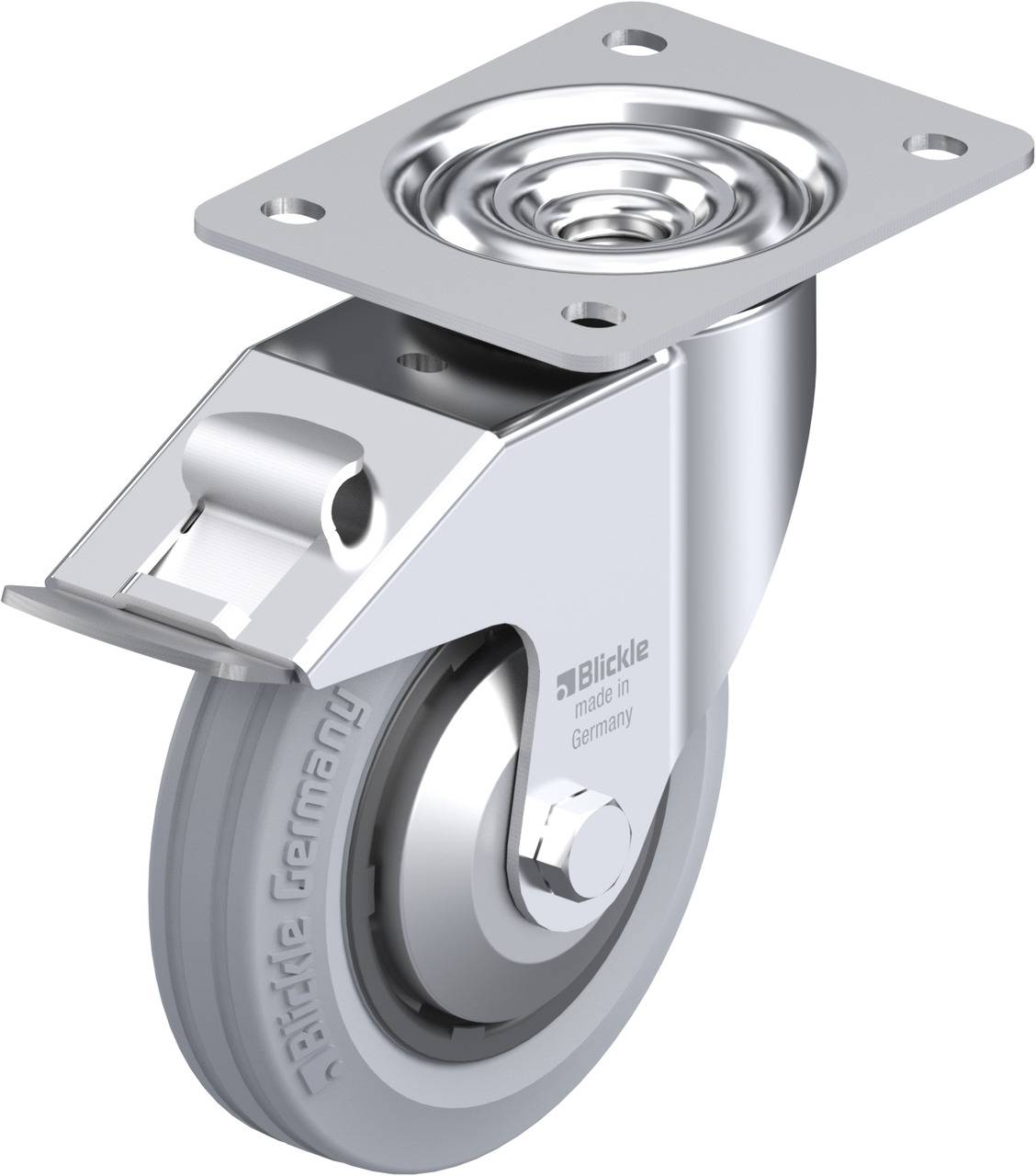 Blickle 749722 LE-VPP 150G-FI-SG-FA Kółko skrętne z hamulcem Średnica koła: 150 mm Maksymalne obciążenie: 135 kg 1 szt. - obrazek 1