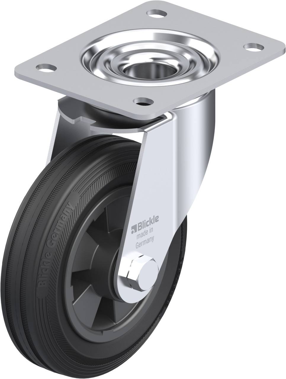 Blickle 577882 LE-VPP 150R Kółko skrętne Średnica koła: 150 mm Maksymalne obciążenie: 135 kg 1 szt. - obrazek 1
