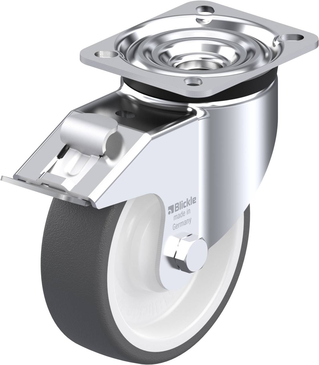 Blickle 614800 LK-POTH 125KA-1-FI Kółko skrętne z hamulcem Średnica koła: 125 mm Maksymalne obciążenie: 350 kg 1 szt. - obrazek 1