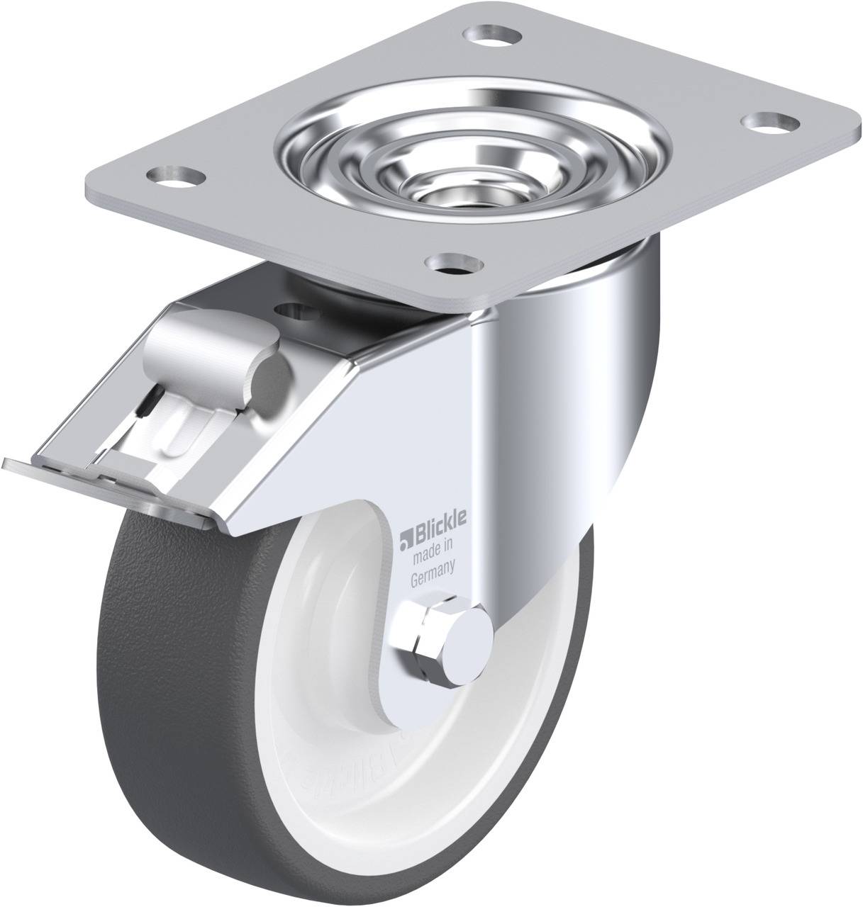 Blickle 618173 LK-POTH 125KA-3-FI Kółko skrętne z hamulcem Średnica koła: 125 mm Maksymalne obciążenie: 350 kg 1 szt. - obrazek 1