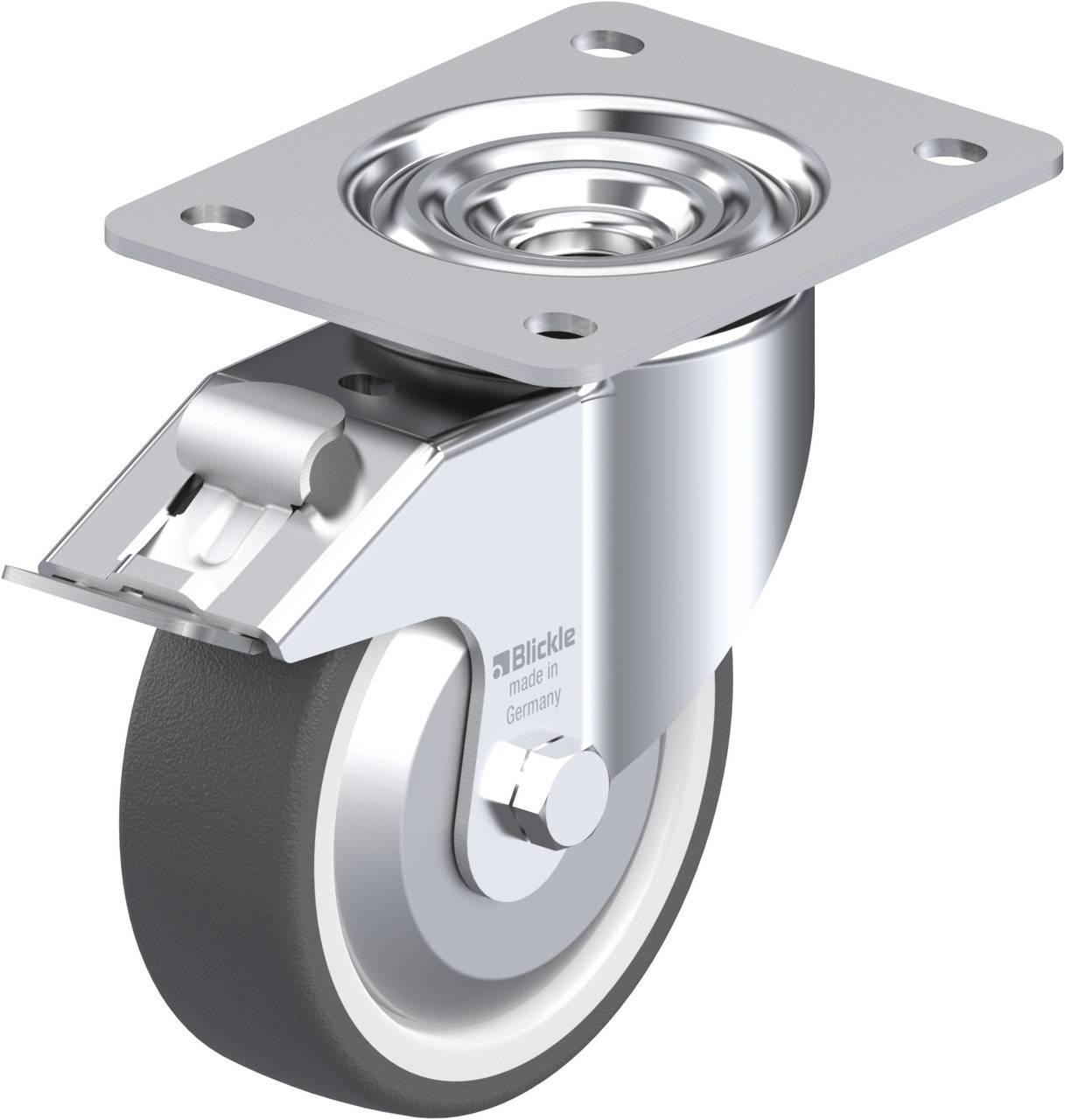 Blickle 744933 LK-POTH 125KA-3-FI-FA Kółko skrętne z hamulcem Średnica koła: 125 mm Maksymalne obciążenie: 350 kg 1 szt. - obrazek 1