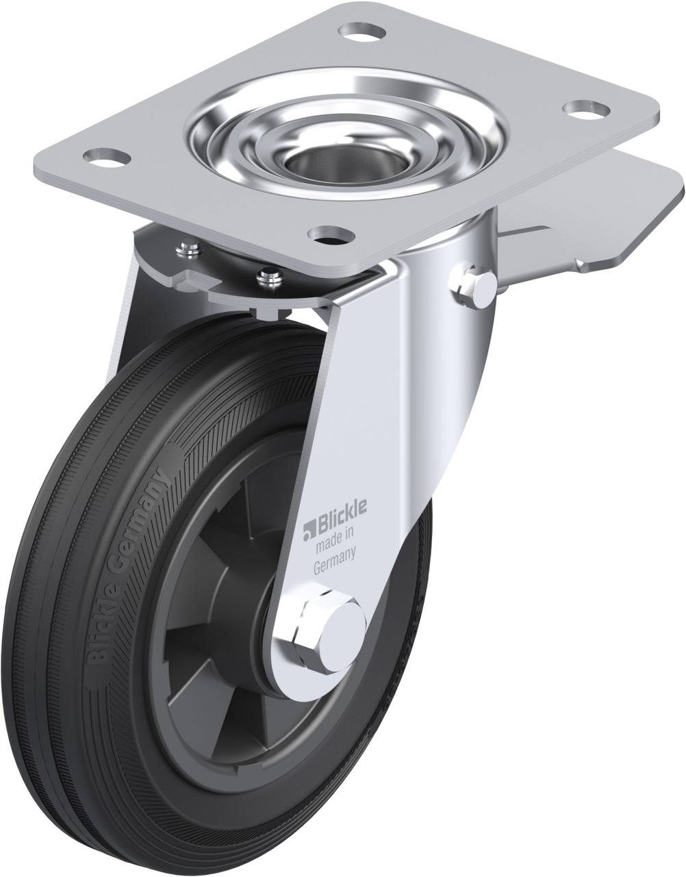 Blickle 684118 LE-VPP 150R-ST Kółko skrętne z hamulcem Średnica koła: 150 mm Maksymalne obciążenie: 135 kg 1 szt. - obrazek 1