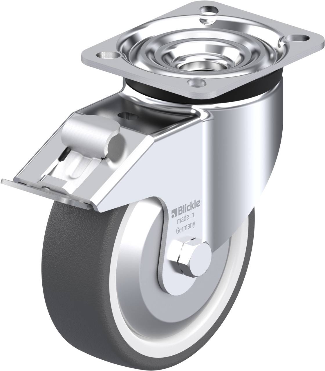 Blickle 669432 LK-POTH 125R-1-FI-FA Kółko skrętne z hamulcem Średnica koła: 125 mm Maksymalne obciążenie: 350 kg 1 szt. - obrazek 1