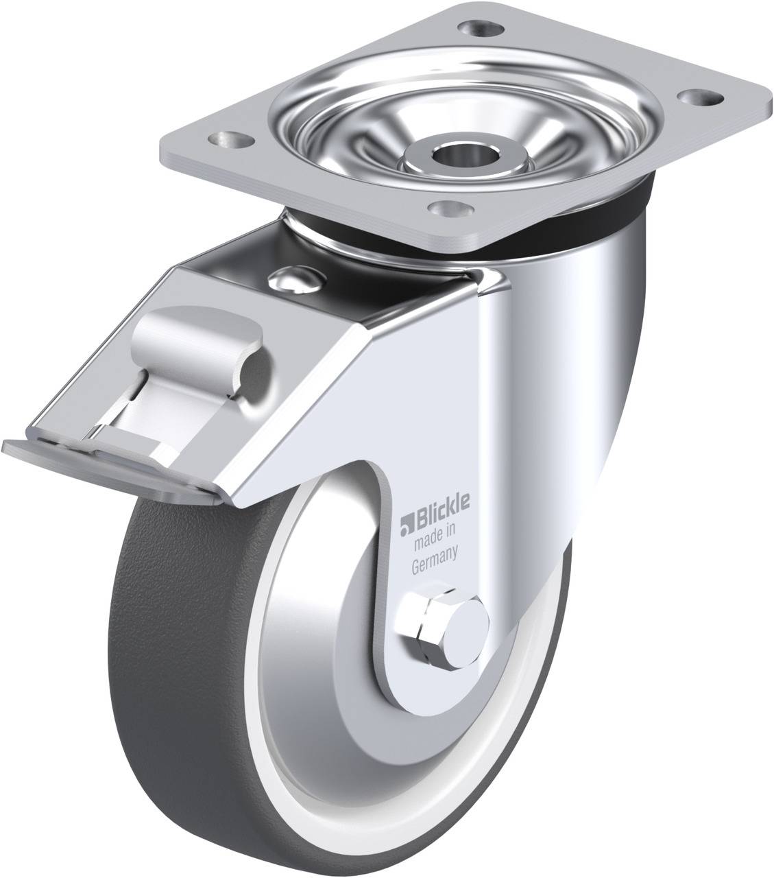 Blickle 750425 LK-POTH 150G-FI-FA Kółko skrętne z hamulcem Średnica koła: 150 mm Maksymalne obciążenie: 500 kg 1 szt. - obrazek 1