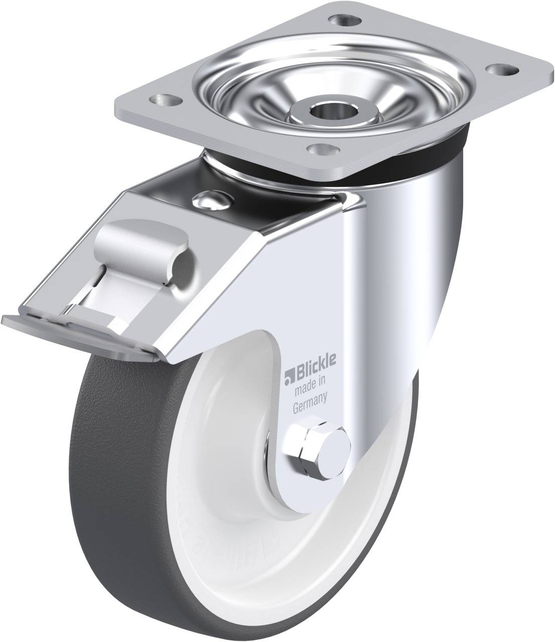 Blickle 739344 LK-POTH 160K-FI Kółko skrętne z hamulcem Średnica koła: 160 mm Maksymalne obciążenie: 550 kg 1 szt. - obrazek 1