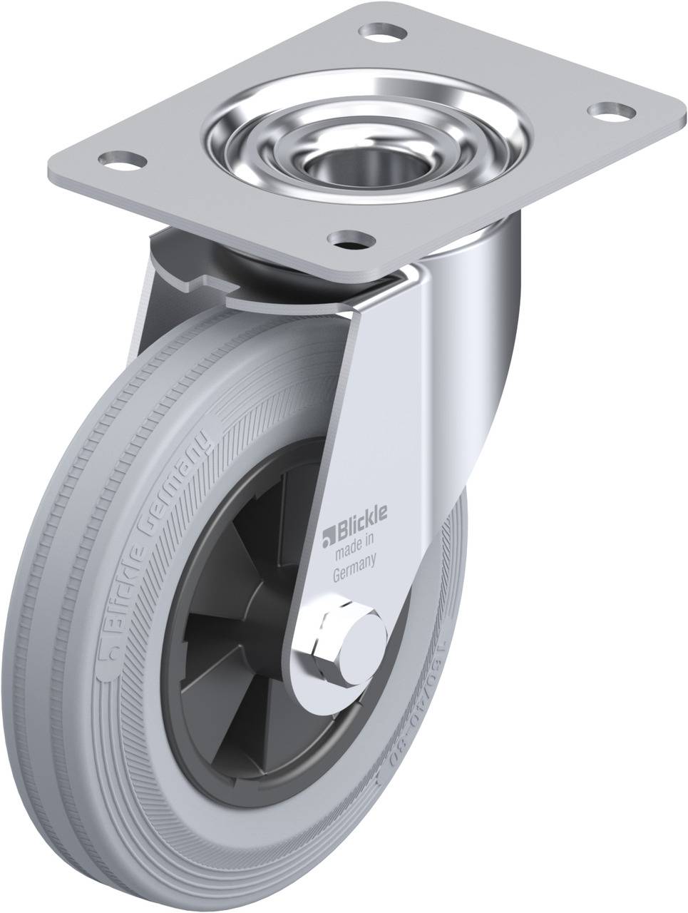 Blickle 314484 LE-VPP 160G-SG Kółko skrętne Średnica koła: 160 mm Maksymalne obciążenie: 135 kg 1 szt. - obrazek 1