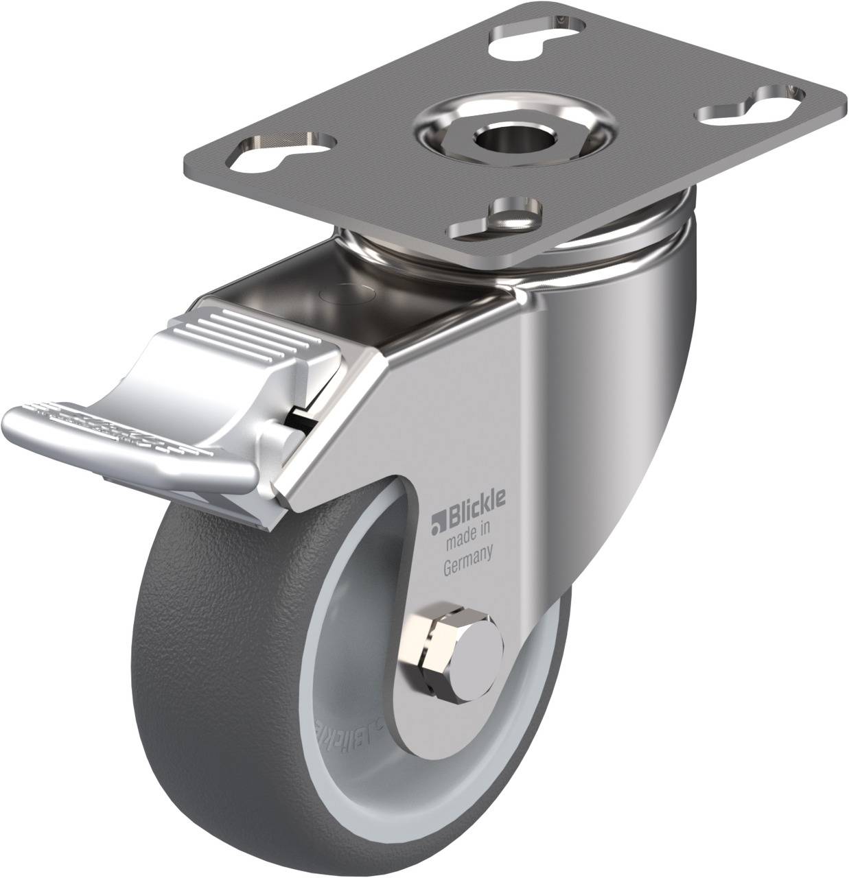 Blickle 273128 LKPXA-PATH 80G-FI Kółko skrętne z hamulcem Średnica koła: 80 mm Maksymalne obciążenie: 120 kg 1 szt. - obrazek 1