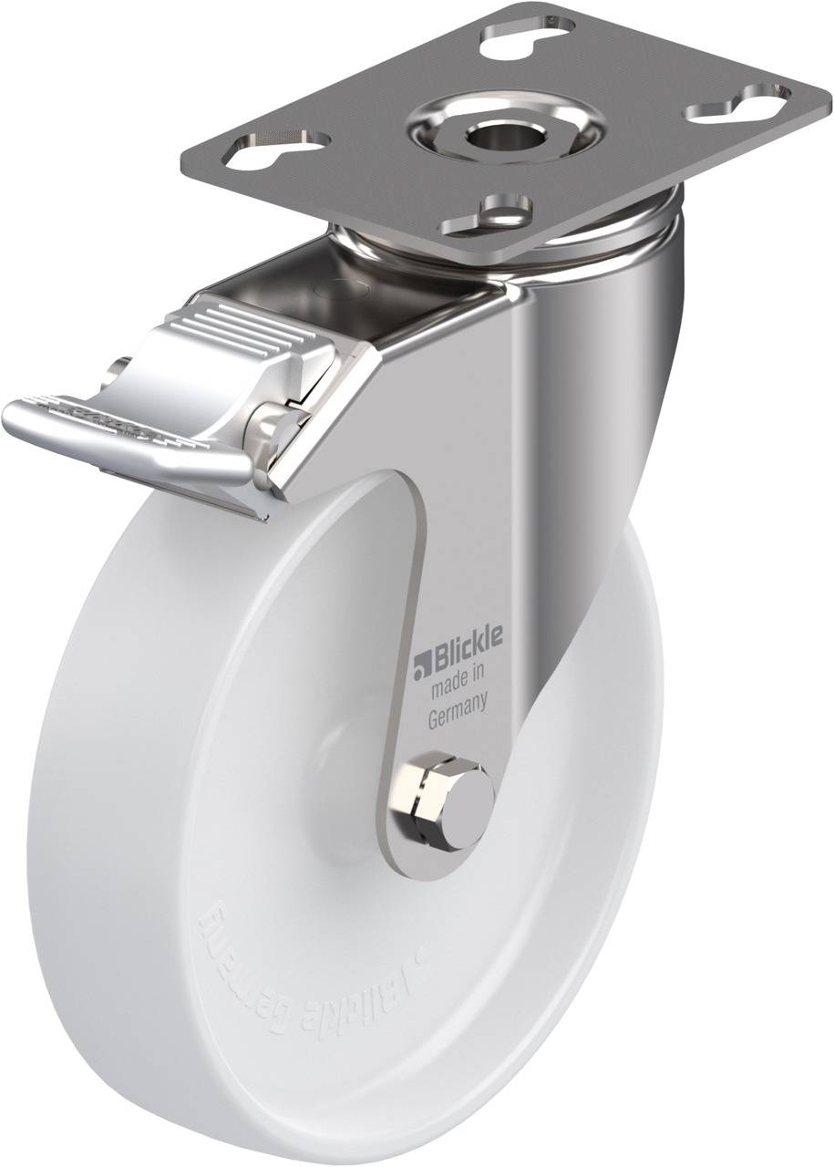 Blickle 758415 LKPXA-PO 126G-FI Kółko skrętne z hamulcem Średnica koła: 125 mm Maksymalne obciążenie: 120 kg 1 szt. - obrazek 1