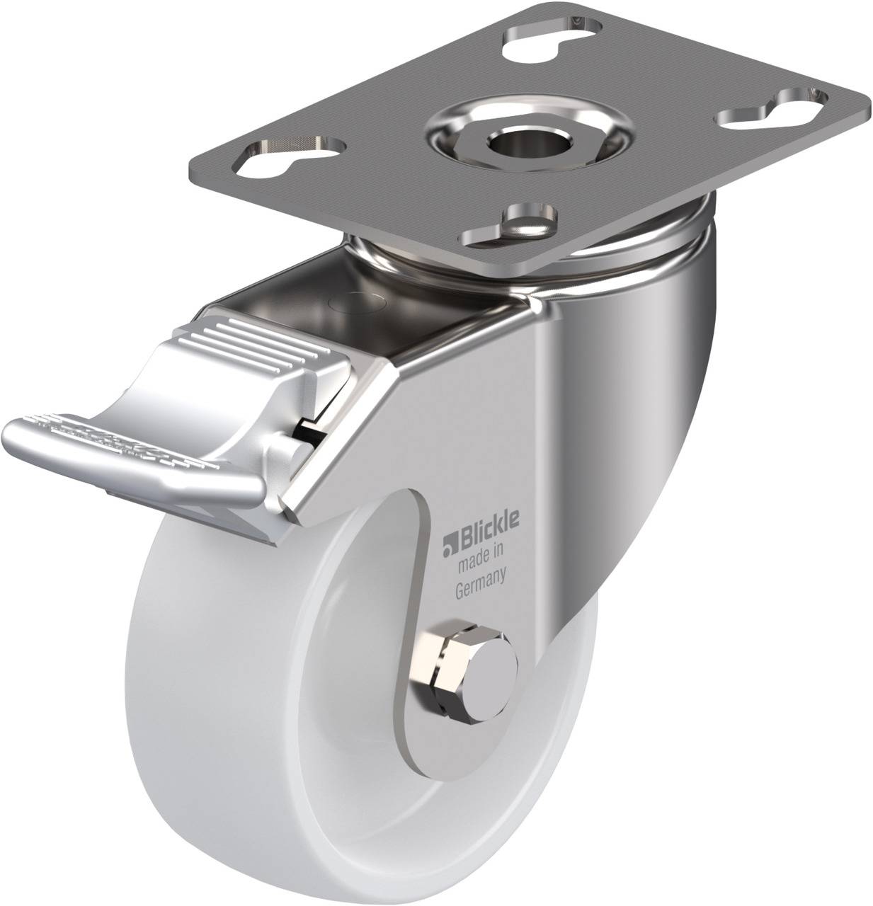 Blickle 225078 LKPXA-PO 80G-FI Kółko skrętne z hamulcem Średnica koła: 80 mm Maksymalne obciążenie: 120 kg 1 szt. - obrazek 1