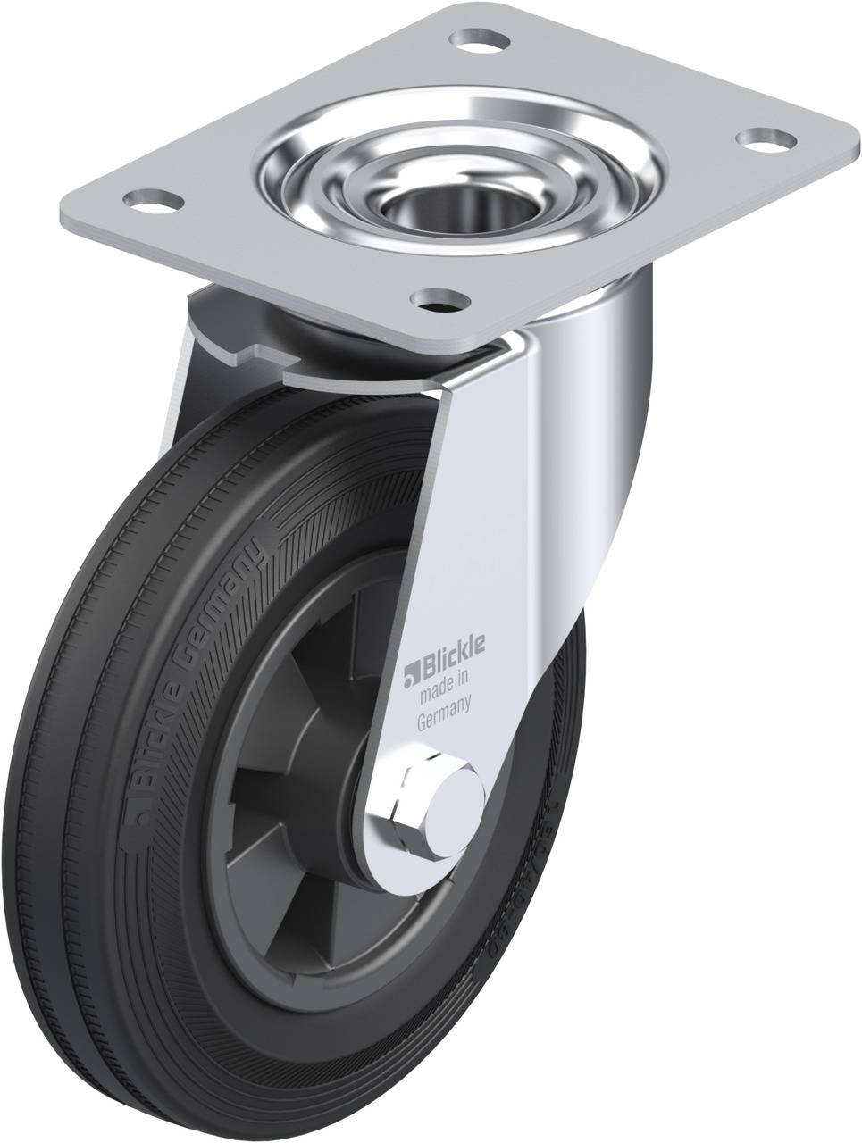 Blickle 260687 LE-VPP 160R Kółko skrętne Średnica koła: 160 mm Maksymalne obciążenie: 135 kg 1 szt. - obrazek 1