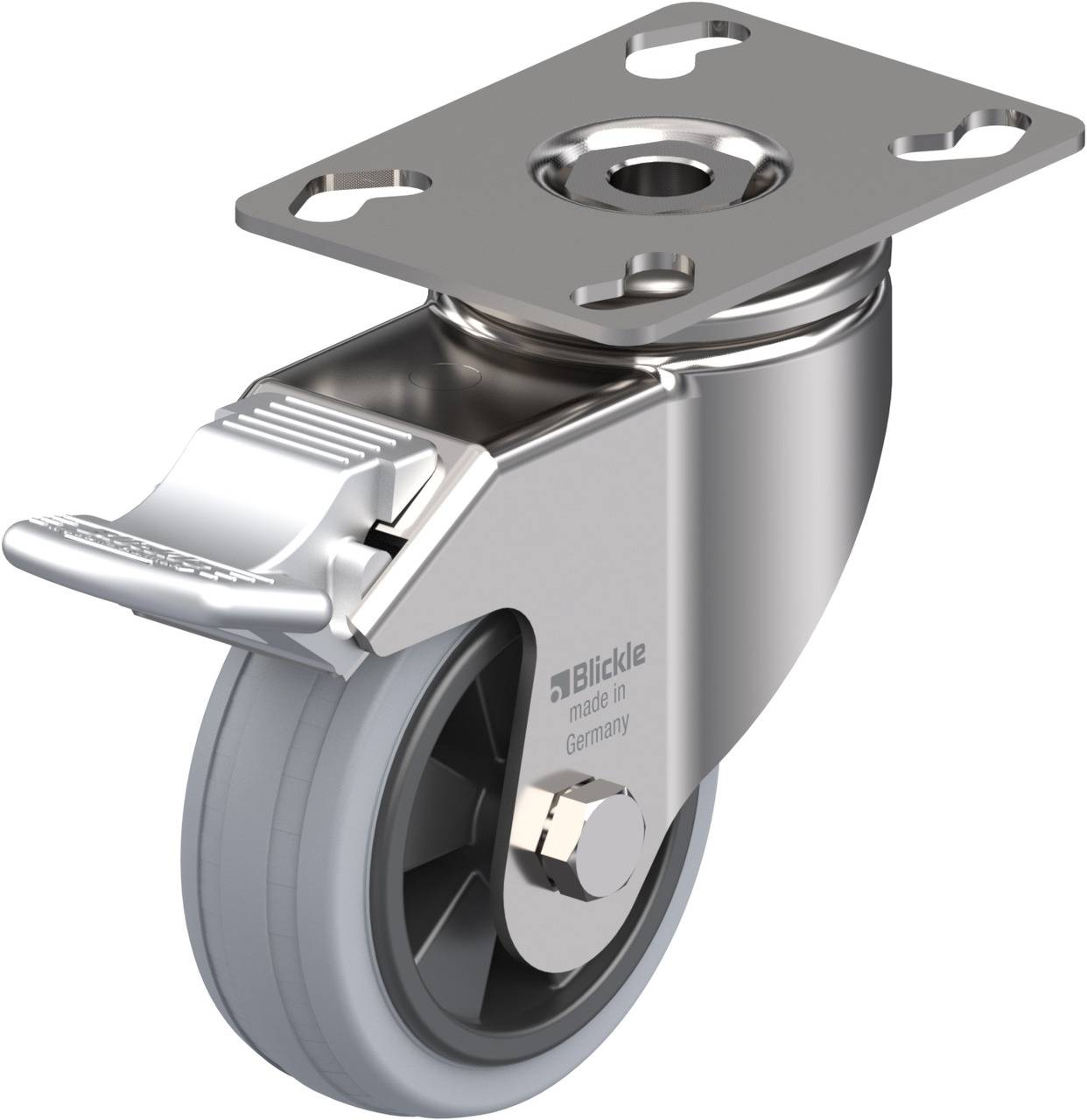 Blickle 226423 LKPXA-VPA 80G-FI Kółko skrętne z hamulcem Średnica koła: 80 mm Maksymalne obciążenie: 80 kg 1 szt. - obrazek 1