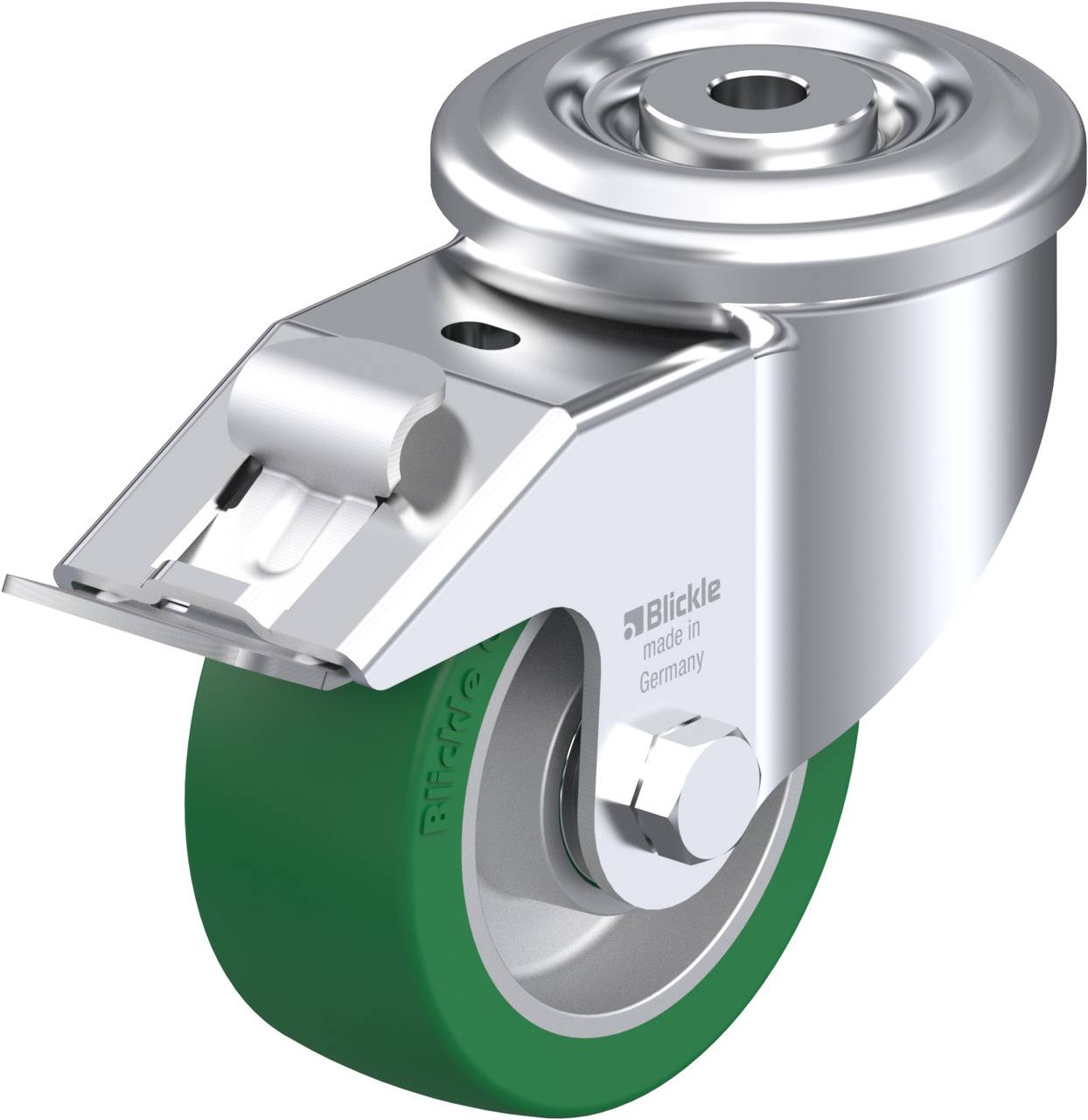 Blickle 612499 LKR-ALST 100K-FI Kółko skrętne z hamulcem Średnica koła: 100 mm Maksymalne obciążenie: 320 kg 1 szt. - obrazek 1