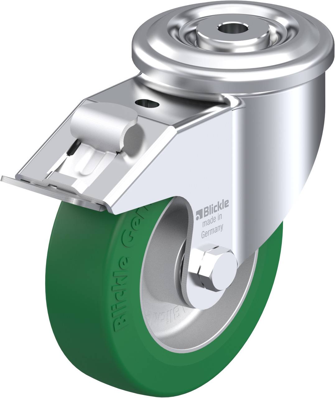 Blickle 618975 LKR-ALST 125K-FI Kółko skrętne z hamulcem Średnica koła: 125 mm Maksymalne obciążenie: 350 kg 1 szt. - obrazek 1
