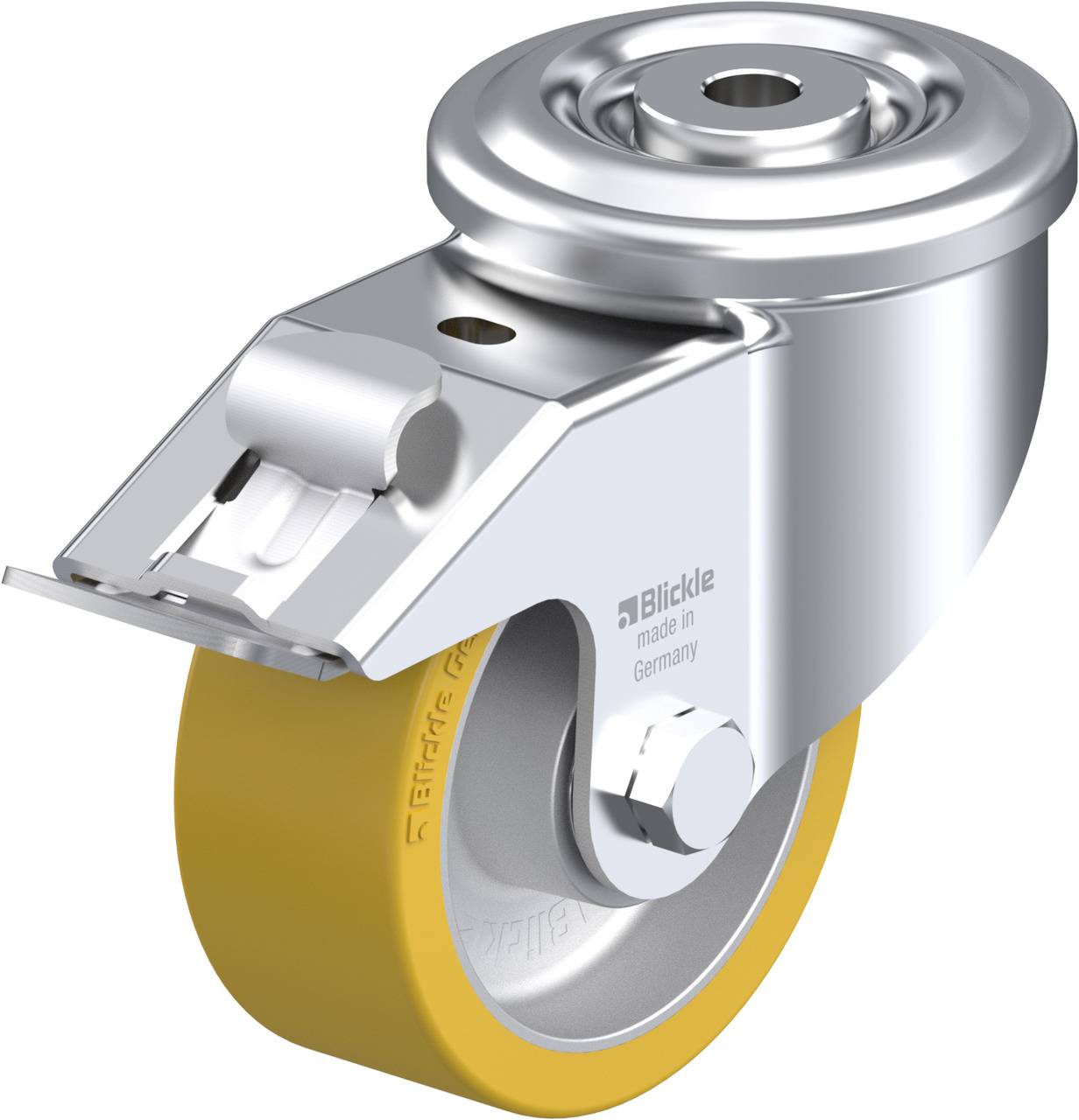 Blickle 591404 LKR-ALTH 100K-FI Kółko skrętne z hamulcem Średnica koła: 100 mm Maksymalne obciążenie: 350 kg 1 szt. - obrazek 1