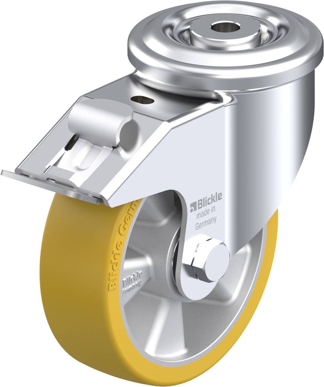 Blickle 557363 LKR-ALTH 125K-FI Kółko skrętne z hamulcem Średnica koła: 125 mm Maksymalne obciążenie: 350 kg 1 szt. - obrazek 1