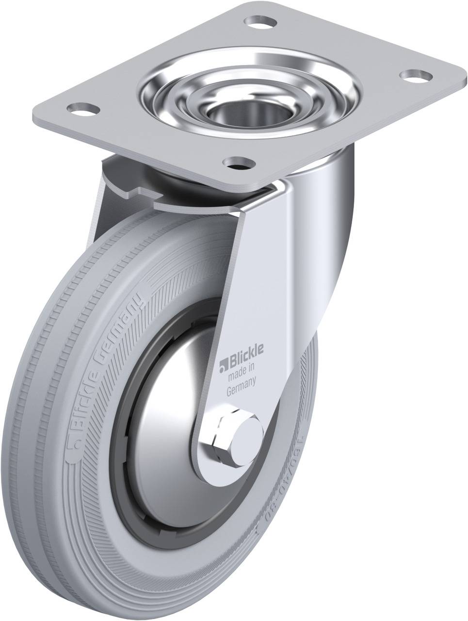 Blickle 275636 LE-VPP 160R-SG-FA Kółko skrętne Średnica koła: 160 mm Maksymalne obciążenie: 135 kg 1 szt. - obrazek 1