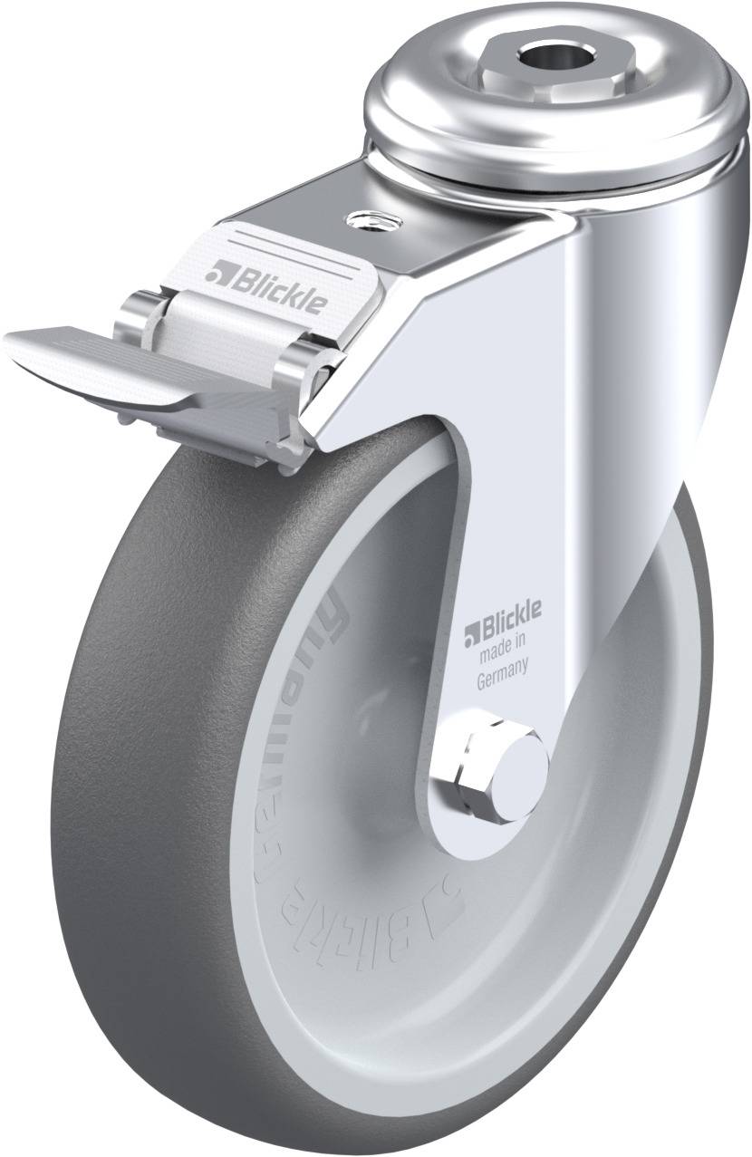 Blickle 846958 LKRA-PATH 126G-11-FI Kółko skrętne z hamulcem Średnica koła: 125 mm Maksymalne obciążenie: 120 kg 1 szt. - obrazek 1