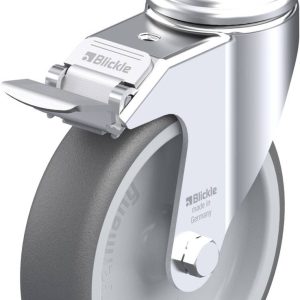 Blickle 848837 LKRA-PATH 126G-FI-GS12 Kółko skrętne z hamulcem Średnica koła: 125 mm Maksymalne obciążenie: 120 kg 1 szt Blickle 848837 LKRA-PATH 126G-FI-GS12 Kółko skrętne z hamulcem Średnica koła: 125 mm Maksymalne obciążenie: 120 kg 1 szt