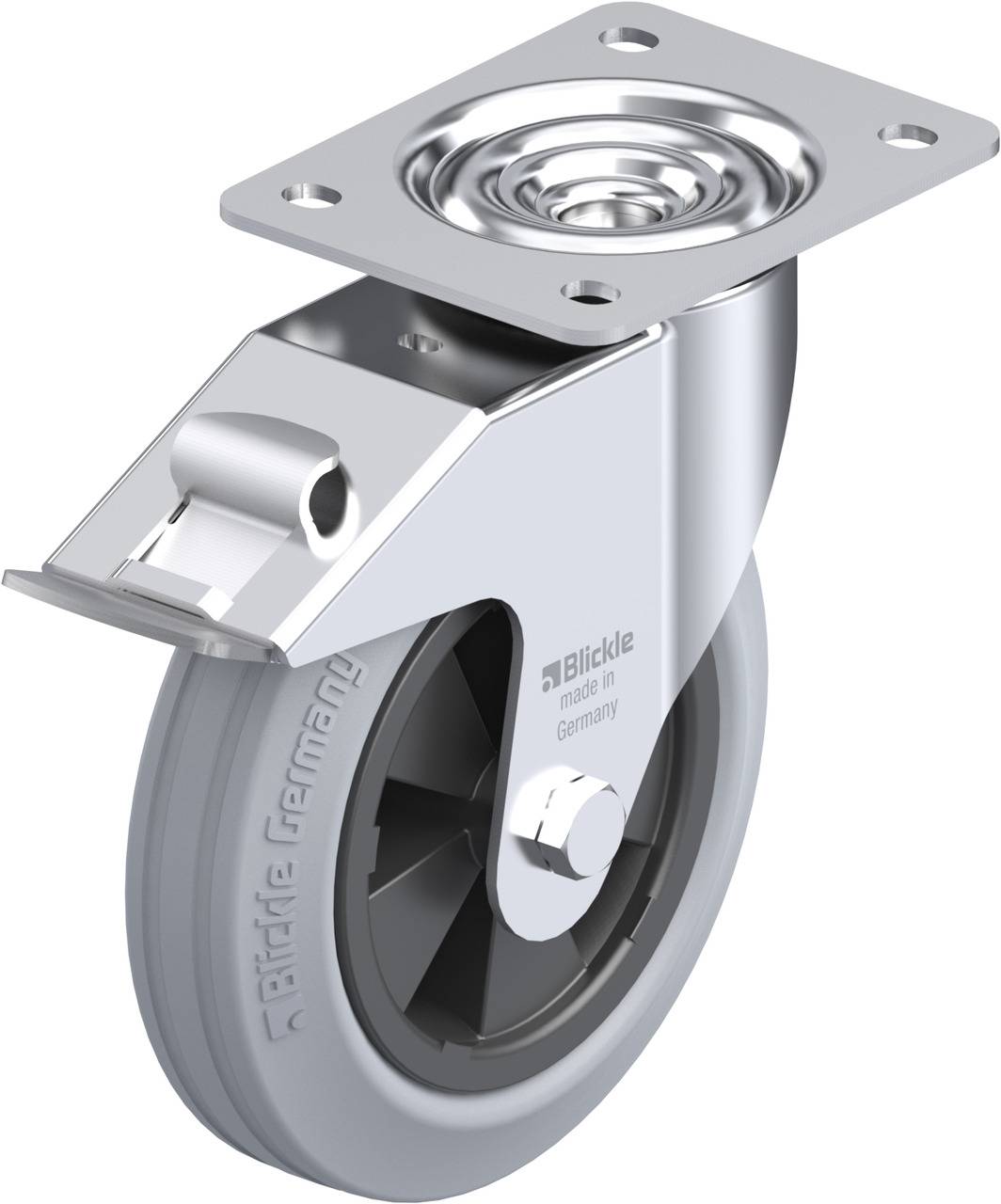 Blickle 615260 LE-VPP 180G-FI-SG Kółko skrętne z hamulcem Średnica koła: 180 mm Maksymalne obciążenie: 170 kg 1 szt. - obrazek 1