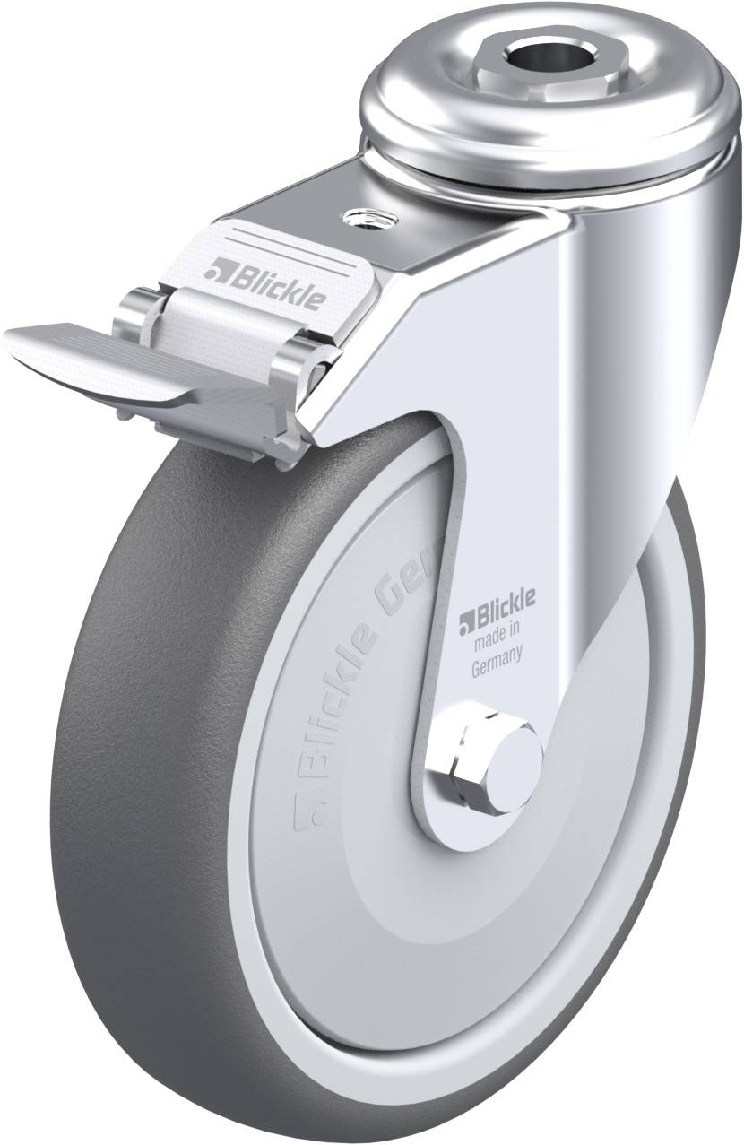 Blickle 754851 LKRA-PATH 126KF-FI Kółko skrętne z hamulcem Średnica koła: 125 mm Maksymalne obciążenie: 120 kg 1 szt. - obrazek 1