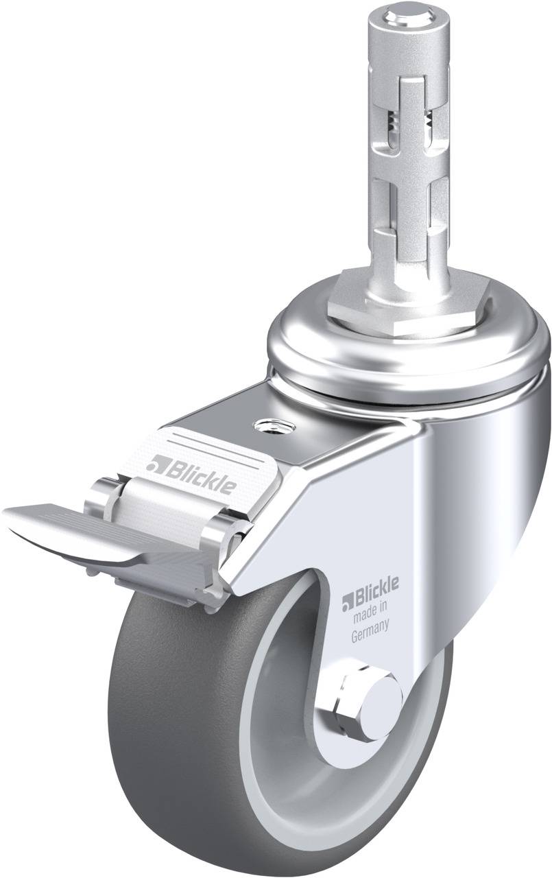 Blickle 737867 LKRA-PATH 80G-11-FI-E11 Kółko skrętne z hamulcem Średnica koła: 80 mm Maksymalne obciążenie: 120 kg 1 szt - obrazek 1