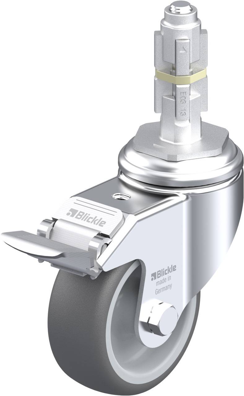 Blickle 338582 LKRA-PATH 80G-11-FI-E13 Kółko skrętne z hamulcem Średnica koła: 80 mm Maksymalne obciążenie: 120 kg 1 szt - obrazek 1