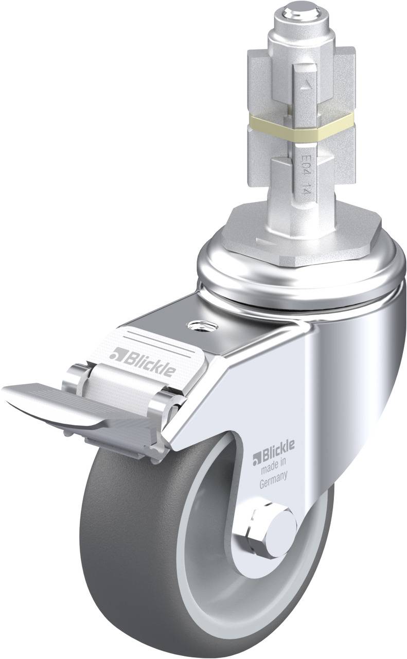 Blickle 321448 LKRA-PATH 80G-11-FI-E14 Kółko skrętne z hamulcem Średnica koła: 80 mm Maksymalne obciążenie: 120 kg 1 szt - obrazek 1