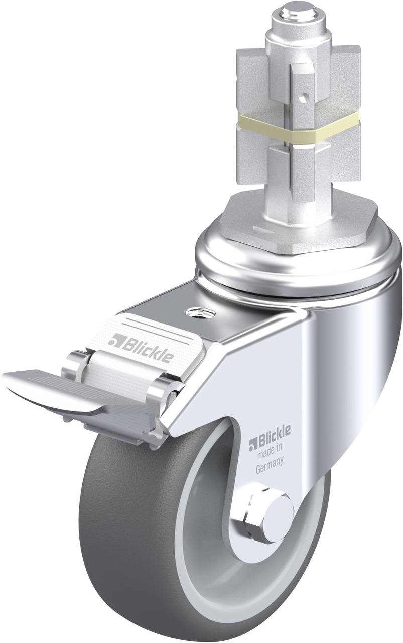 Blickle 502625 LKRA-PATH 80G-11-FI-E15 Kółko skrętne z hamulcem Średnica koła: 80 mm Maksymalne obciążenie: 120 kg 1 szt - obrazek 1
