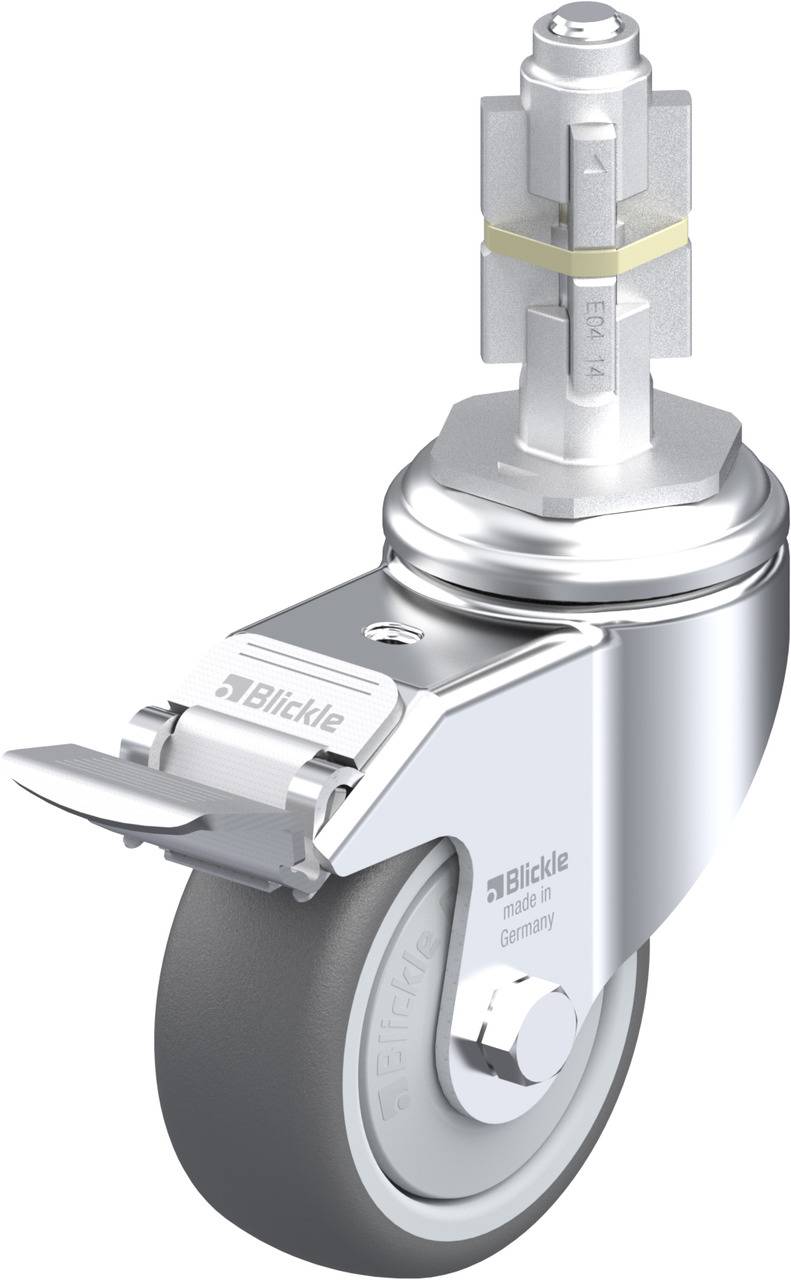 Blickle 848722 LKRA-PATH 80KF-11-FI-E14 Kółko skrętne z hamulcem Średnica koła: 80 mm Maksymalne obciążenie: 120 kg 1 sz - obrazek 1
