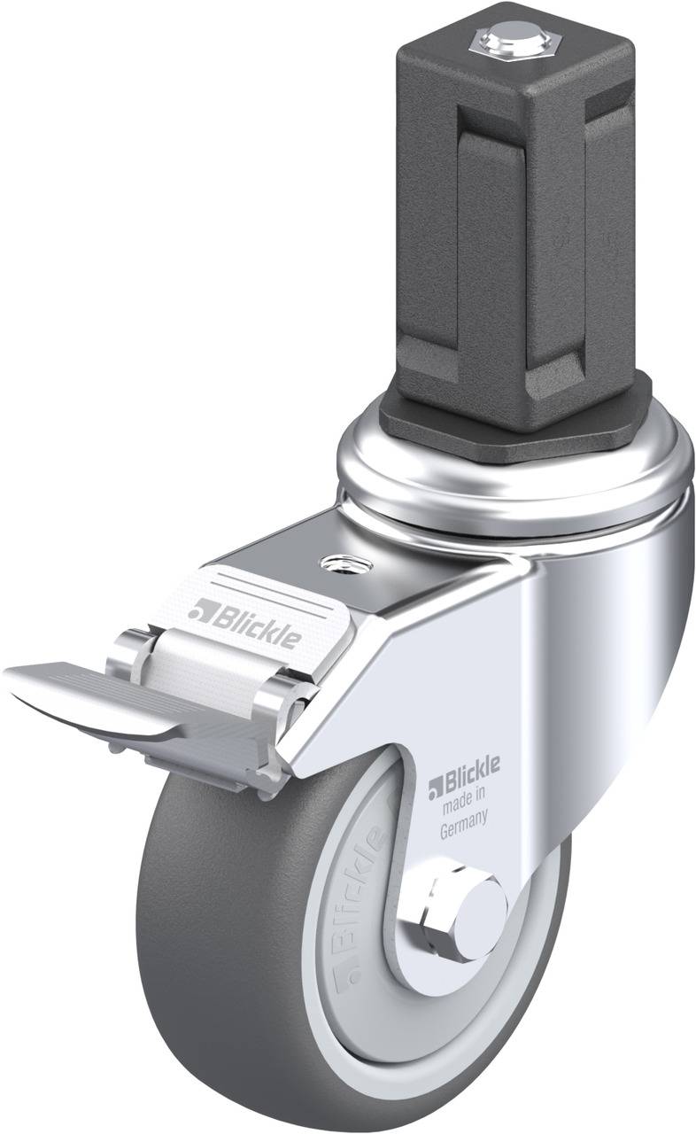 Blickle 848732 LKRA-PATH 80KF-11-FI-EV15 Kółko skrętne z hamulcem Średnica koła: 80 mm Maksymalne obciążenie: 120 kg 1 s - obrazek 1