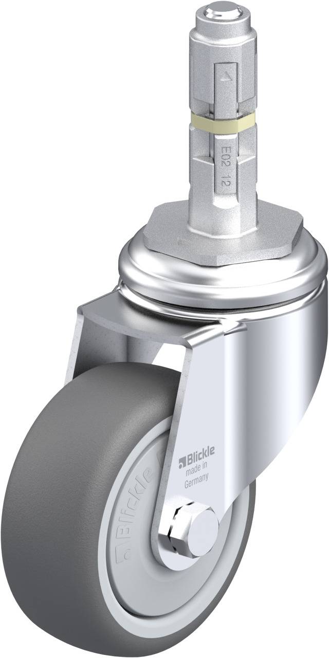 Blickle 848742 LKRA-PATH 80KF-11-E12 Kółko skrętne Średnica koła: 80 mm Maksymalne obciążenie: 120 kg 1 szt. - obrazek 1