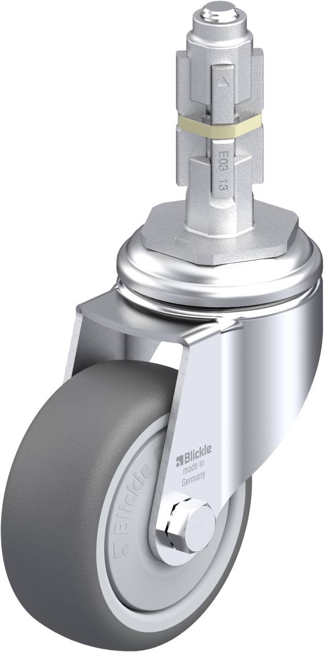Blickle 848743 LKRA-PATH 80KF-11-E13 Kółko skrętne Średnica koła: 80 mm Maksymalne obciążenie: 120 kg 1 szt. - obrazek 1