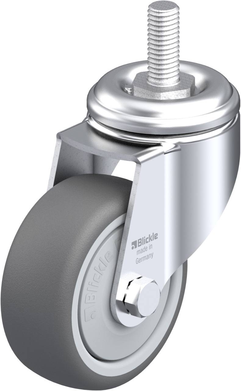 Blickle 848711 LKRA-PATH 80KF-GS12 Kółko skrętne Średnica koła: 80 mm Maksymalne obciążenie: 120 kg 1 szt. - obrazek 1