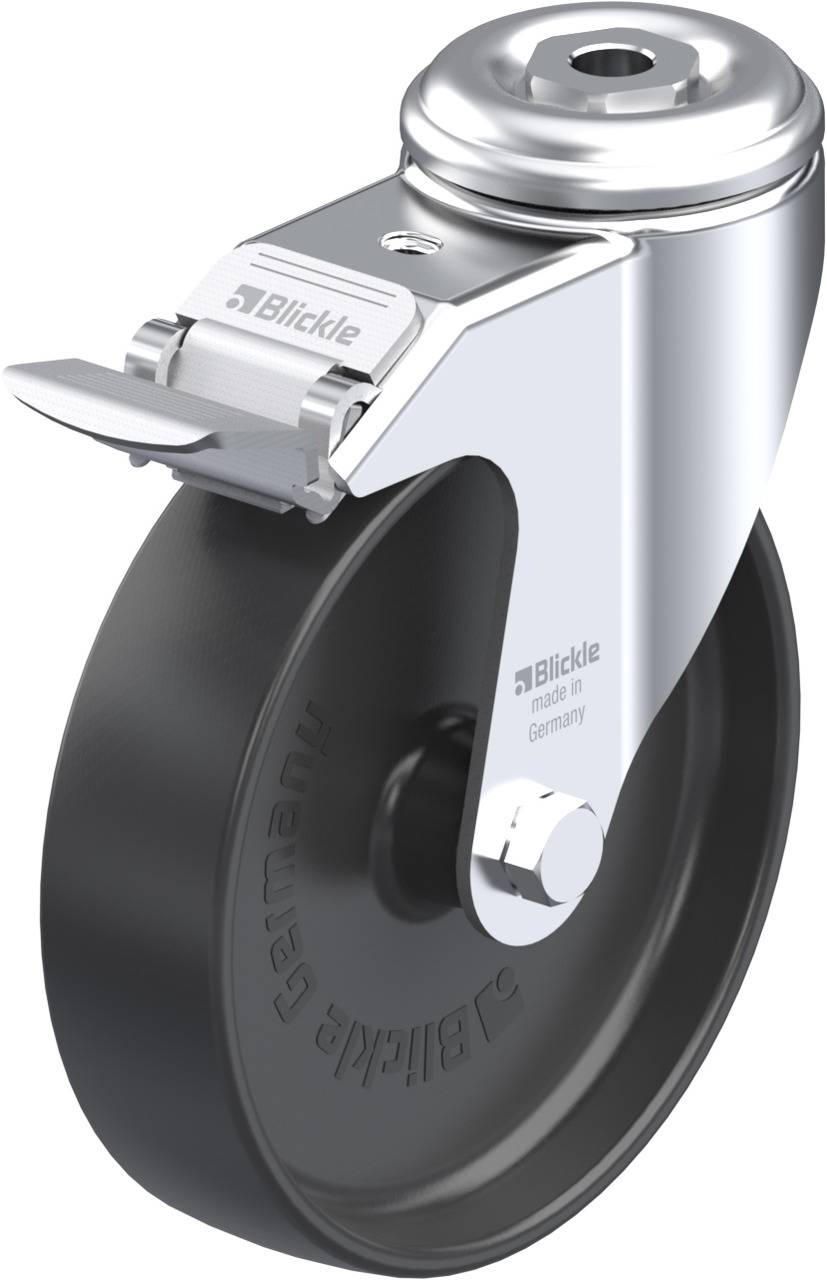 Blickle 576819 LKRA-POA 125G-11-FI Kółko skrętne z hamulcem Średnica koła: 125 mm Maksymalne obciążenie: 120 kg 1 szt. - obrazek 1