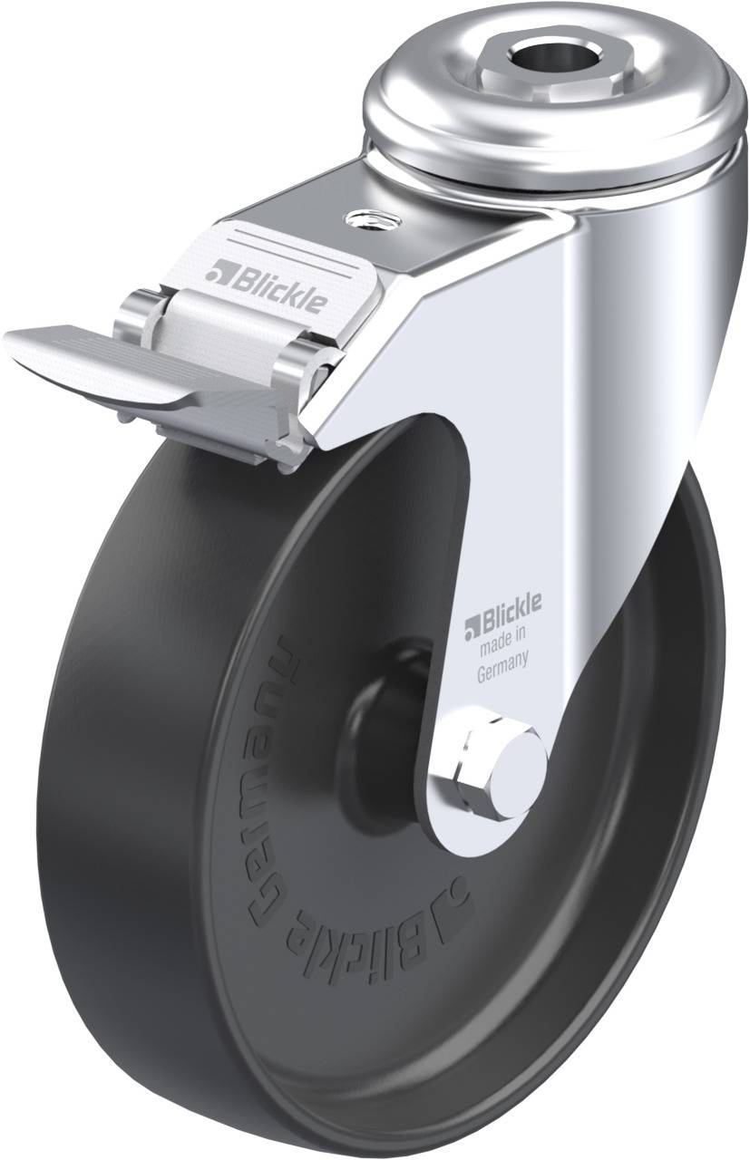 Blickle 223487 LKRA-POA 125G-FI Kółko skrętne z hamulcem Średnica koła: 125 mm Maksymalne obciążenie: 120 kg 1 szt. - obrazek 1