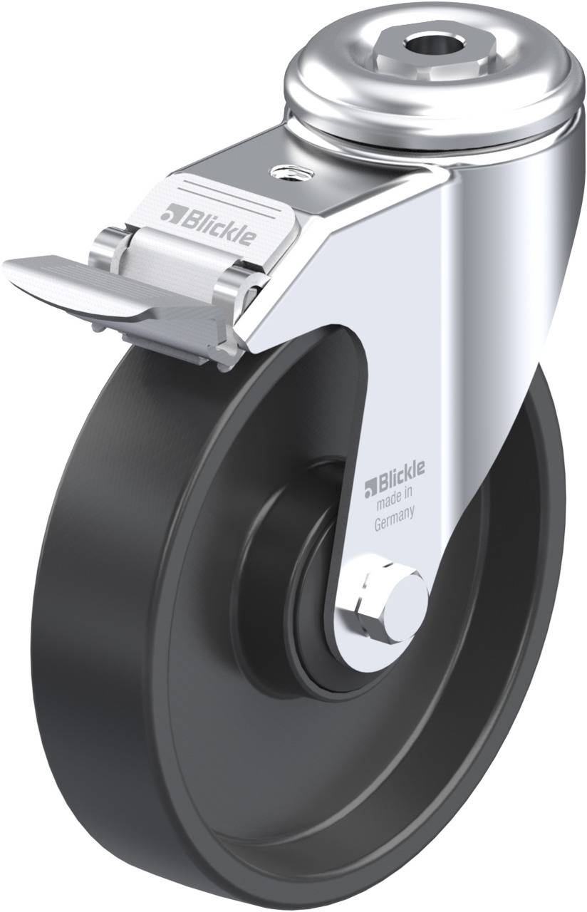 Blickle 576843 LKRA-POA 125K-11-FI Kółko skrętne z hamulcem Średnica koła: 125 mm Maksymalne obciążenie: 120 kg 1 szt. - obrazek 1