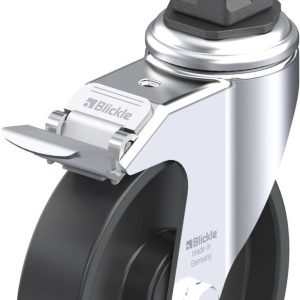 Blickle 849060 LKRA-POA 125K-11-FI-EV15 Kółko skrętne z hamulcem Średnica koła: 125 mm Maksymalne obciążenie: 120 kg 1 s