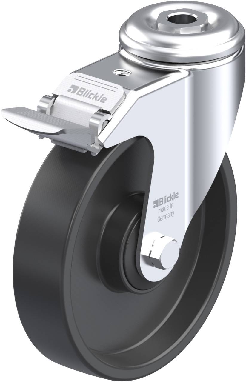 Blickle 226282 LKRA-POA 125K-FI Kółko skrętne z hamulcem Średnica koła: 125 mm Maksymalne obciążenie: 120 kg 1 szt. - obrazek 1