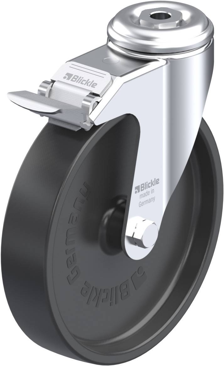 Blickle 576868 LKRA-POA 150G-11-FI Kółko skrętne z hamulcem Średnica koła: 150 mm Maksymalne obciążenie: 110 kg 1 szt. - obrazek 1
