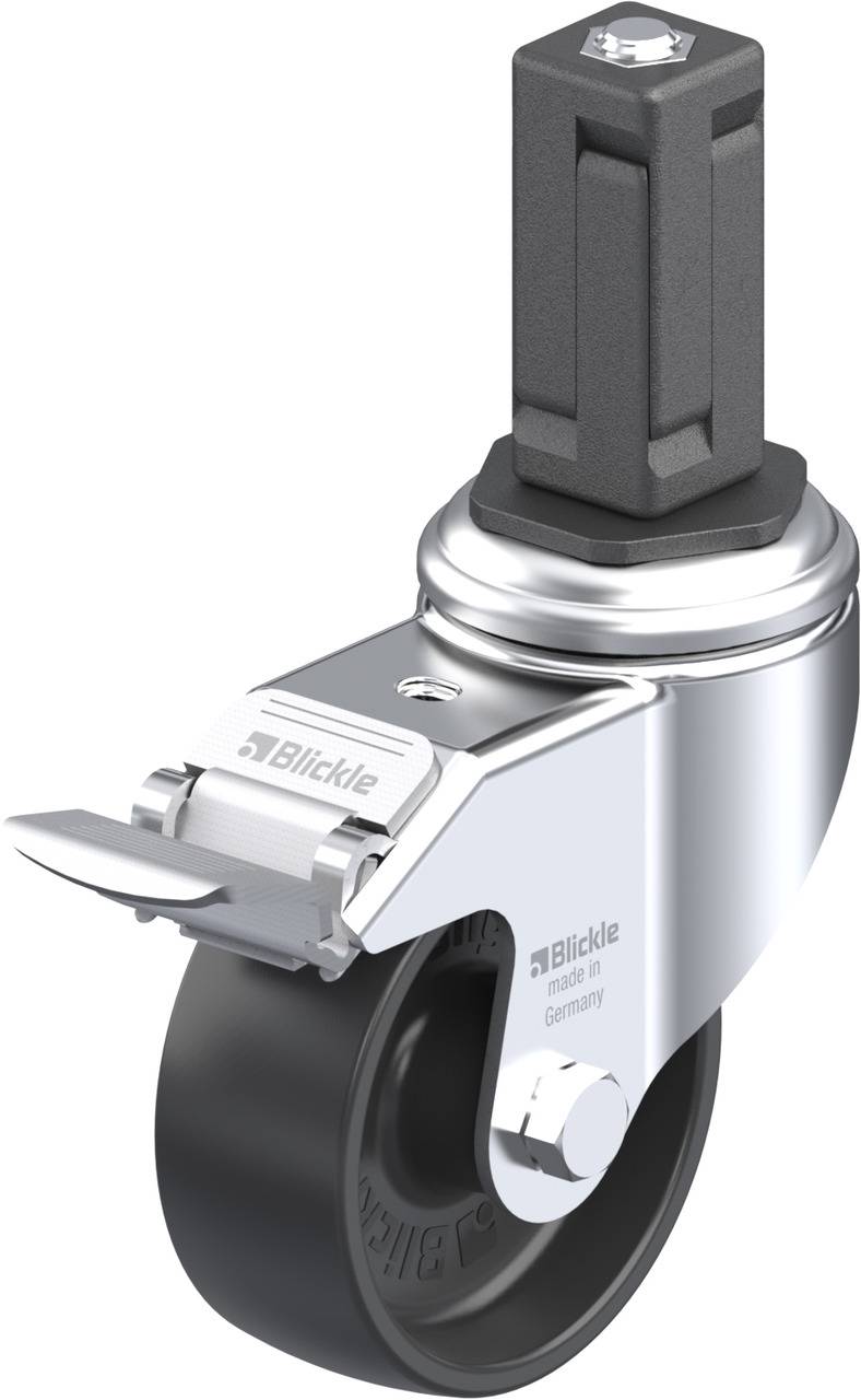 Blickle 844912 LKRA-POA 80G-11-FI-EV14 Kółko skrętne z hamulcem Średnica koła: 80 mm Maksymalne obciążenie: 120 kg 1 szt - obrazek 1