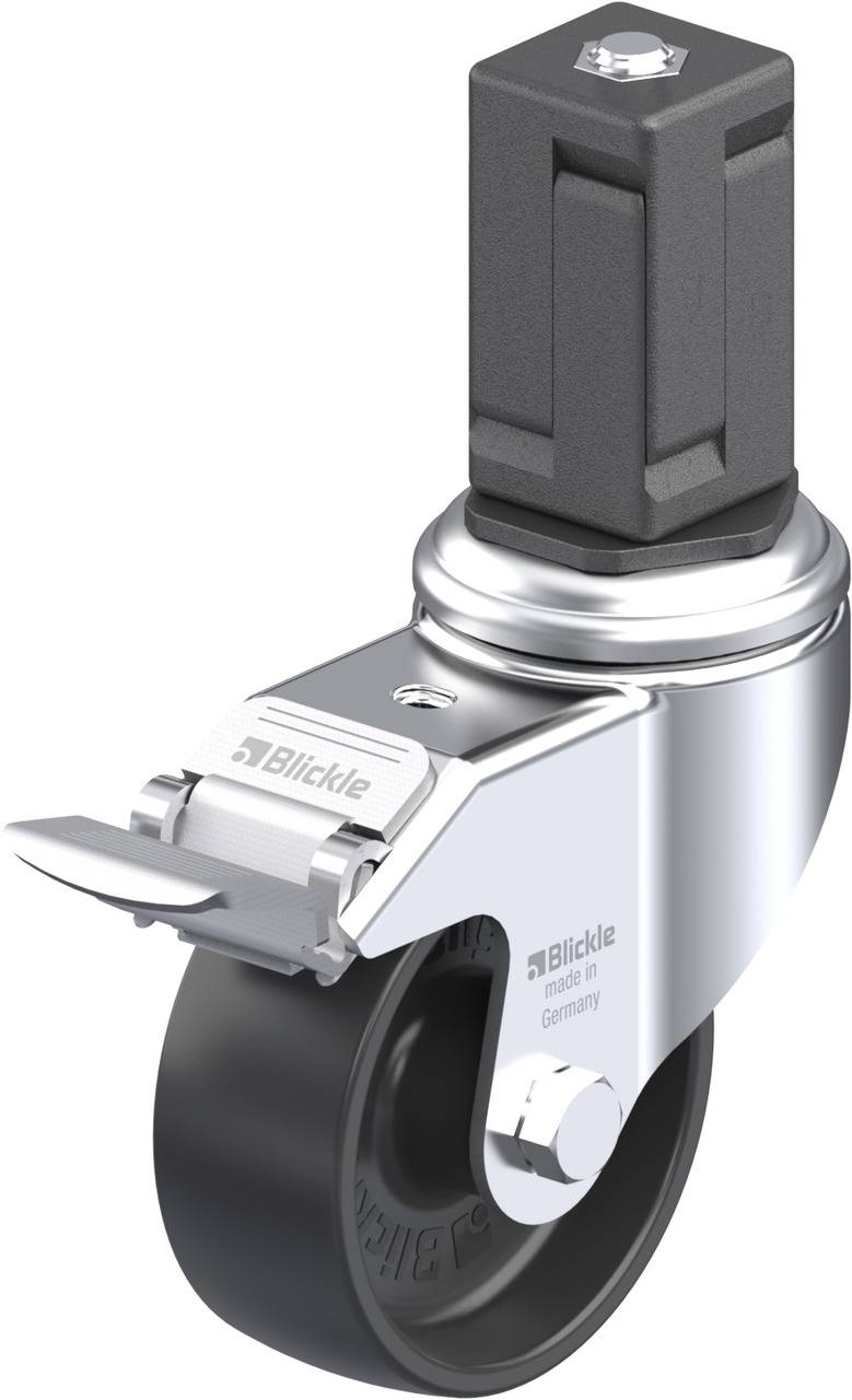 Blickle 848990 LKRA-POA 80G-11-FI-EV17 Kółko skrętne z hamulcem Średnica koła: 80 mm Maksymalne obciążenie: 120 kg 1 szt - obrazek 1