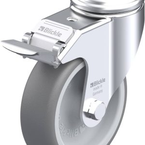 Blickle 575217 LKRA-TPA 101G-11-FI Kółko skrętne z hamulcem Średnica koła: 100 mm Maksymalne obciążenie: 110 kg 1 szt. Blickle 575217 LKRA-TPA 101G-11-FI Kółko skrętne z hamulcem Średnica koła: 100 mm Maksymalne obciążenie: 110 kg 1 szt.