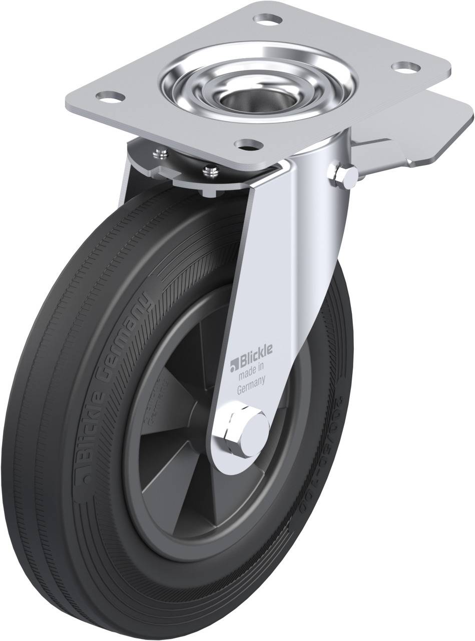 Blickle 231902 LE-VPP 200G-ST Kółko skrętne z hamulcem Średnica koła: 200 mm Maksymalne obciążenie: 205 kg 1 szt. - obrazek 1