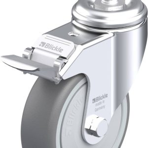 Blickle 628750 LKRA-TPA 101KF-FI-GS12 Kółko skrętne z hamulcem Średnica koła: 100 mm Maksymalne obciążenie: 110 kg 1 szt Blickle 628750 LKRA-TPA 101KF-FI-GS12 Kółko skrętne z hamulcem Średnica koła: 100 mm Maksymalne obciążenie: 110 kg 1 szt