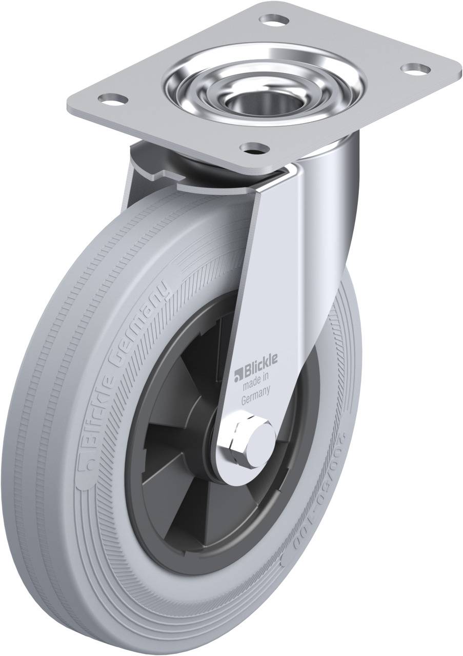 Blickle 233882 LE-VPP 200R-SG Kółko skrętne Średnica koła: 200 mm Maksymalne obciążenie: 205 kg 1 szt. - obrazek 1