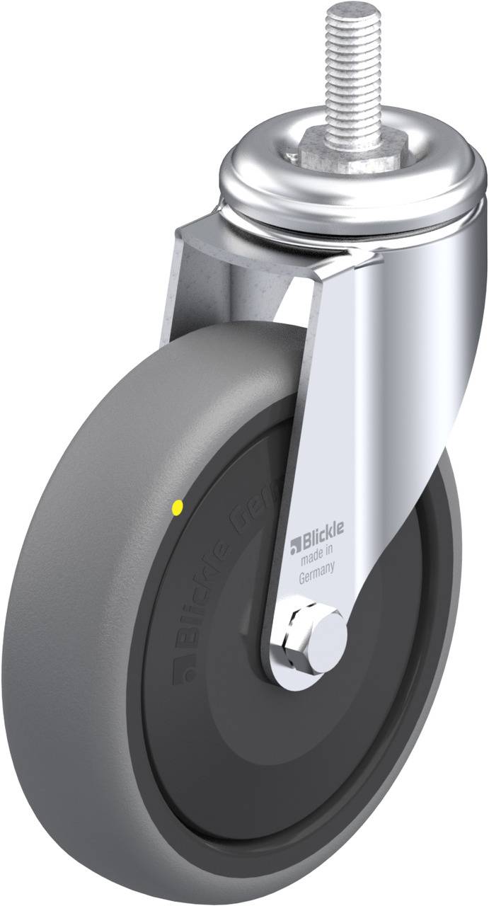 Blickle 659540 LKRA-TPA 126KF-ELS-GS12 Kółko skrętne Średnica koła: 125 mm Maksymalne obciążenie: 80 kg 1 szt. - obrazek 1